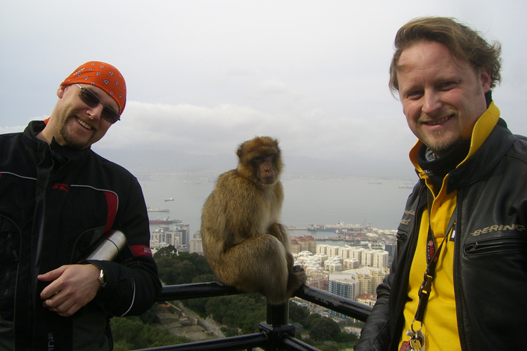 On the “Rock” in Gibraltar, 2010.