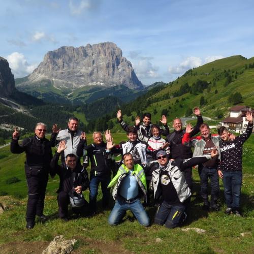 Dolomites motorcycle group