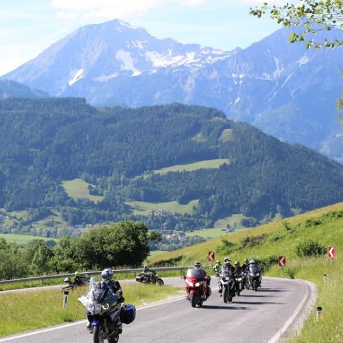 Motorbike tour in the Alps