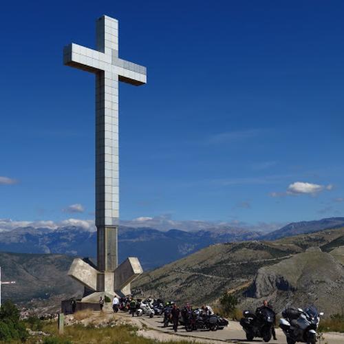 Cross above Mostar