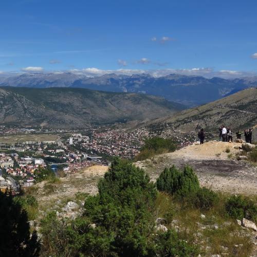 Mostar from the hills